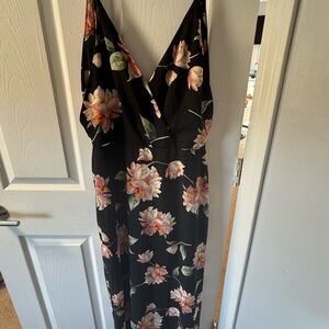 Floral Black Maxi Dress